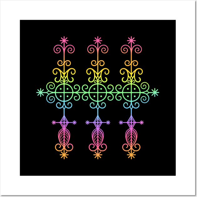 Marassa Jumeaux Veve Wall Art by OccultOmaStore